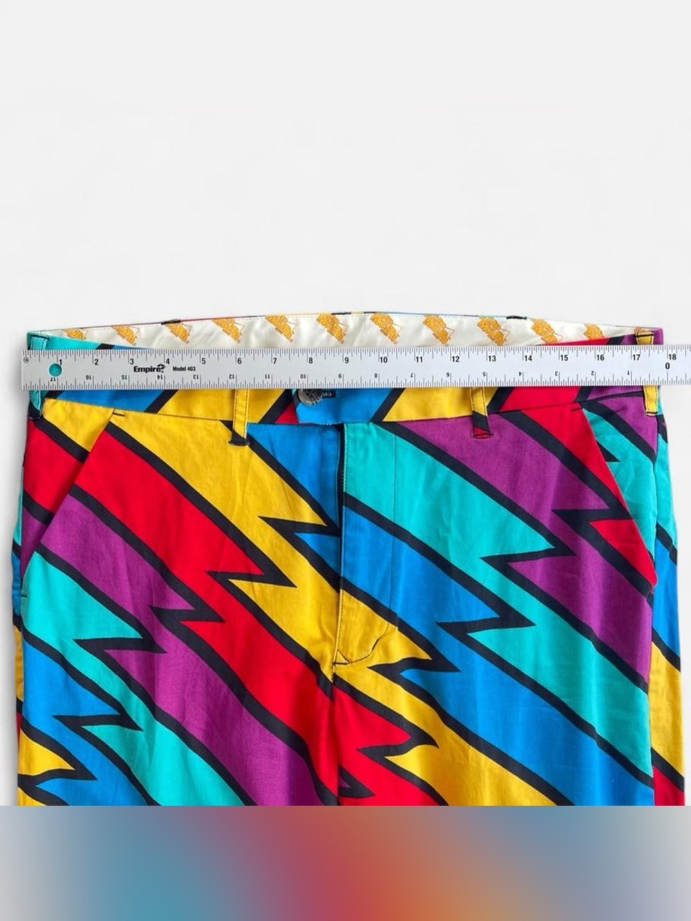 Loud Mouth Clothing Golf Rainbow Multicolored Captain Thunderbolt Zigzag Pants - Picture 4 of 7